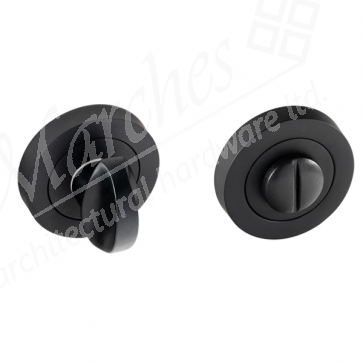 Insignia Bathroom Thumbturn & Release Set - Black (Zinc)