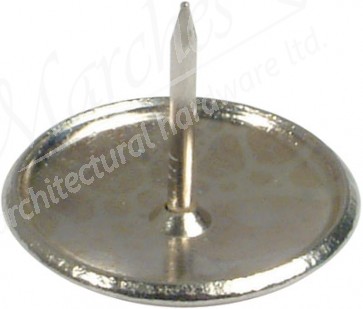 Pin type chair leg glides, steel