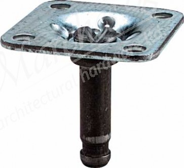 Pin With Mounting Plate Galv