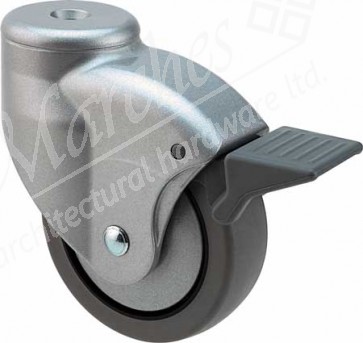 Swivel Cast 80mm W Brk Ral9006