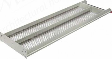 Drawer with perforated metal base