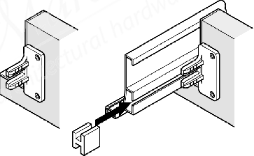 Bearing Screw Fix Blk Plastic