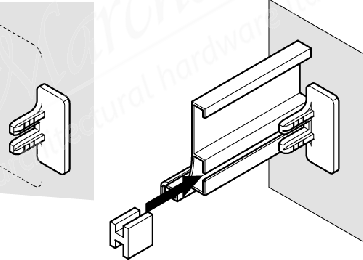 Bearing Dowel Fix Blk Plastic