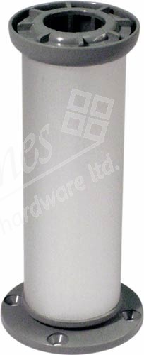 Cylindrical foot for cabinet support system