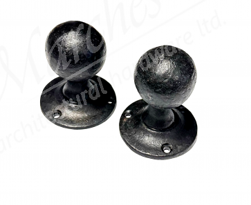 Beeswax Forged Round Door Knob (sprung)