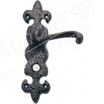 Fleur De Lys Bathroom Set - Black Antique