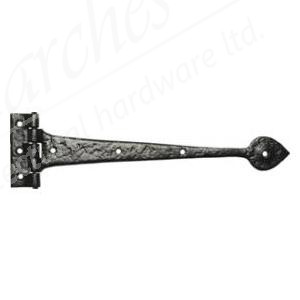 Kirkpatrick - 12" T Hinge Antique Black (pair) 814