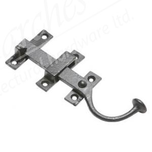 Kirkpatrick - 7" LH Gate Latch 3984- Black 