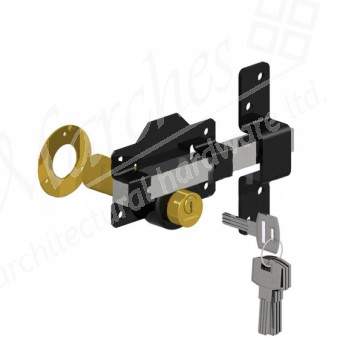 Gatemate Double Lock Bolt 2" KD - Black