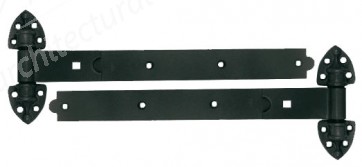 18" Black Reversible Hinges with Cups (pair)