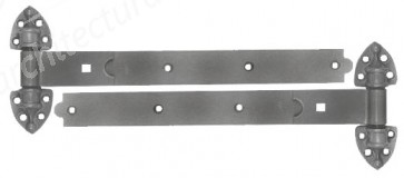 18" Galvanized Reversible Hinges with Cups (pair)