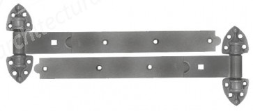 24" Galvanized Reversible Hinges with Cups (pair)