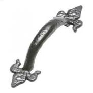 Kirkpatrick - 6" Fleur De Llys Pull Handle (564) - Black Antique 