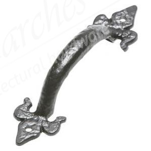 Kirkpatrick - 7" Fleur De Llys Pull Handle (564) - Black Antique 