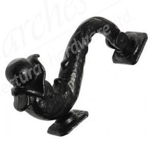 Kirkpatrick - 8" Dolphin Door Knocker 571 - Black