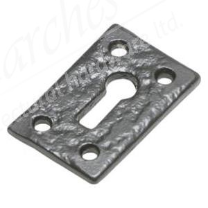 Kirkpatrick Square Escutcheon - Antique Black