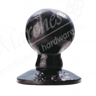 Ball Mortice Knob Set - Black