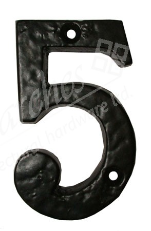 Ludlow Numeral 5 Black