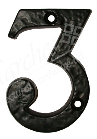 Ludlow Numeral 3 Black