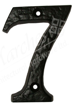 Ludlow Numeral 7 Black