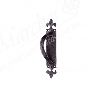 Ludlow - Armorial Pull Handle On Backplate LH - Black