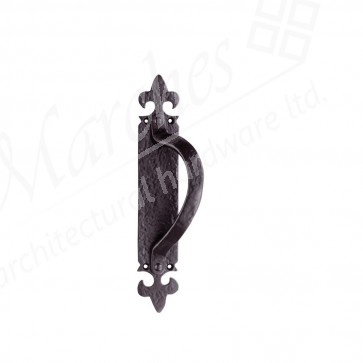 Ludlow - Armorial Pull Handle On Backplate RH - Black