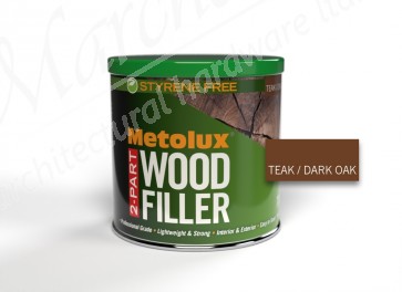 Metolux 2 Part Styrene Free Wood Filler 770ml - Teak (Dark Oak)