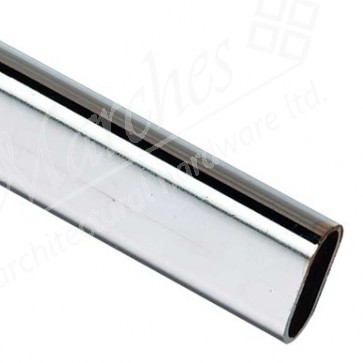 Wardrobe rail, 30 x 15 mm, 0.7 mm wall thickness