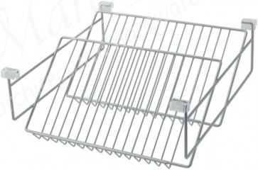 W/robe Wire Shoe Rack 470x510x200mm Silv