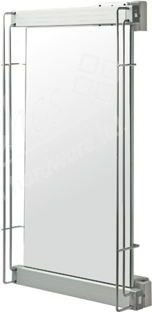 Pull-out pivoting mirror