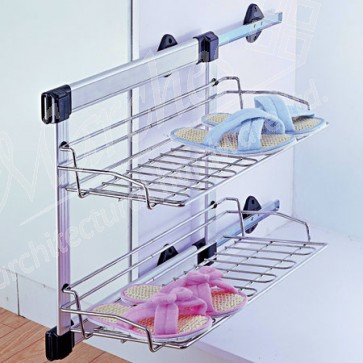 W/robe2-tier side mounted Pull-out