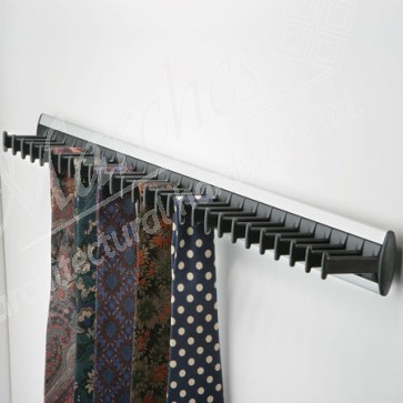 W/robe tie rack 432mm Silv/Black