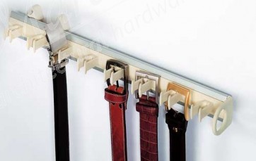 W/robe pull-out belt rack 500mm Silv/Blk