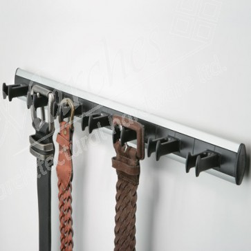 W/robe belt rack 432mm Silv/Black