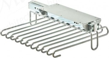 W/robe U/mount pull out trouser rail Sil