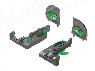 Dynapro Front & Rear Fixing Clips with 4D adjustment (For 1 Pair of Runners)