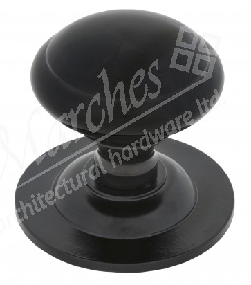 Centre Door Knob  - Black