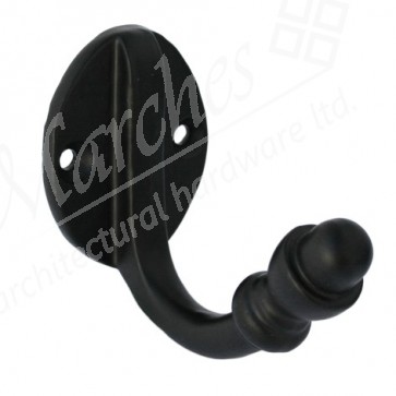 Acorn Coat Hook  - Black