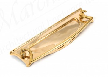 Art Deco Letter Plate - Polished Brass 