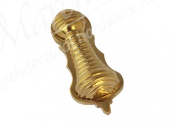 Beehive Escutcheon with Cover - Polished Brass 