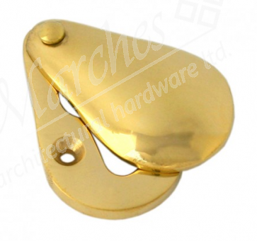 Plain Covered Escutcheon - Polished Brass