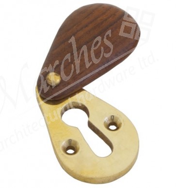 Plain Covered Escutcheon - Rosewood 