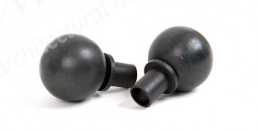 Ball Curtain Finial (pair) - Beeswax