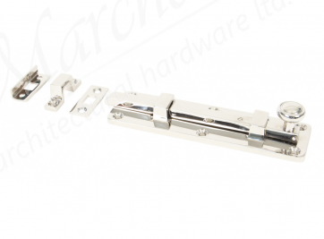 6" Universal Bolt - Polished Nickel 