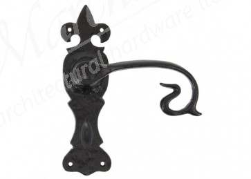 Curly Lever Bathroom Set - Black 