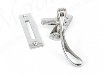 Peardrop Fastener - Polished Chrome 