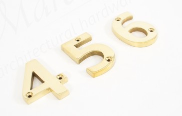 Numerals 0 To 9 - Brass