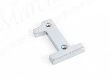 Polished Chrome Numeral 1