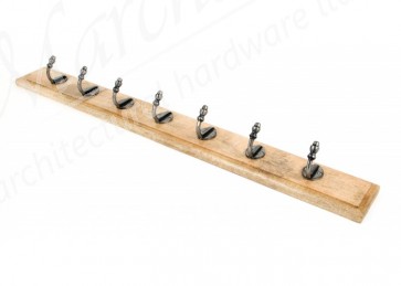 Stable Coat Rack - Natural Smooth & Timber