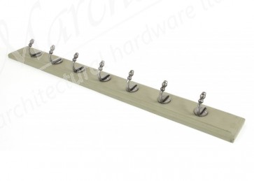 Stable Coat Rack - Natural Smooth & Olive Green